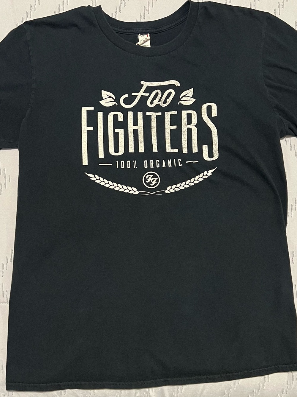 Foo Fighters 100% Organic Graphic T-Shirt Black Large